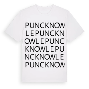 Puncknowle ordlek t-shirt – ekologisk bomull t-shirt från Pinshirt