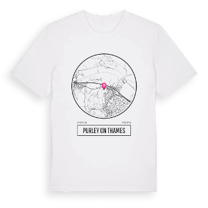 Purley on Thames t-shirt – ekologisk bomull t-shirt från Pinshirt