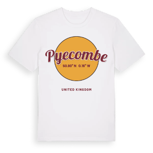 Pyecombe cirkel t-shirt – ekologisk bomull t-shirt från Pinshirt