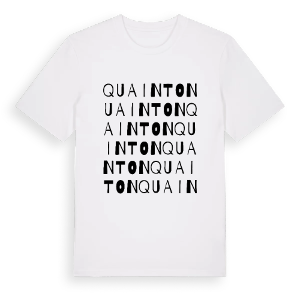 Quainton ordlek t-shirt – ekologisk bomull t-shirt från Pinshirt