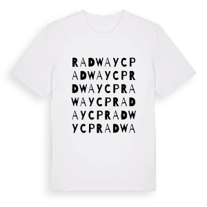 Radway CP ordlek t-shirt – ekologisk bomull t-shirt från Pinshirt