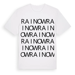 Rainow ordlek t-shirt – ekologisk bomull t-shirt från Pinshirt