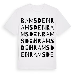 Ramsden ordlek t-shirt – ekologisk bomull t-shirt från Pinshirt
