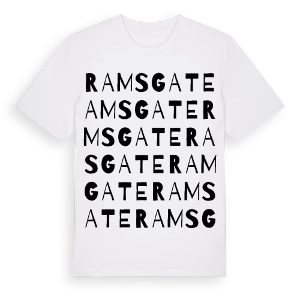 Ramsgate ordlek t-shirt – ekologisk bomull t-shirt från Pinshirt