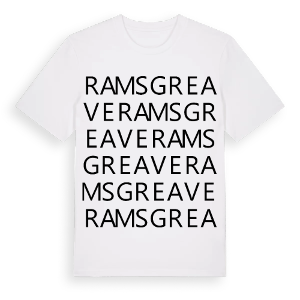 Ramsgreave ordlek t-shirt – ekologisk bomull t-shirt från Pinshirt