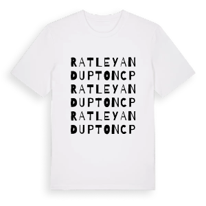 Ratley and Upton CP ordlek t-shirt – ekologisk bomull t-shirt från Pinshirt