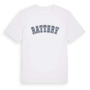 Rattery college t-shirt – ekologisk bomull t-shirt från Pinshirt
