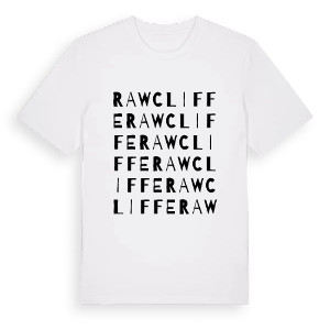 Rawcliffe ordlek t-shirt – ekologisk bomull t-shirt från Pinshirt