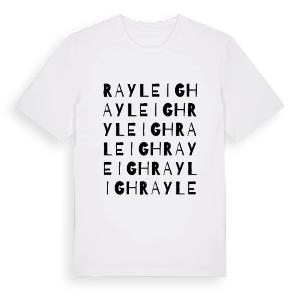 Rayleigh ordlek t-shirt – ekologisk bomull t-shirt från Pinshirt