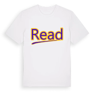Read baseball t-shirt – ekologisk bomull t-shirt från Pinshirt