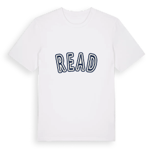 Read college t-shirt – ekologisk bomull t-shirt från Pinshirt