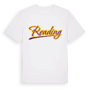 Reading baseball t-shirt – ekologisk bomull t-shirt från Pinshirt