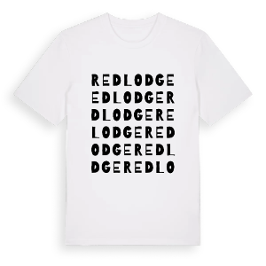 Red Lodge ordlek t-shirt – ekologisk bomull t-shirt från Pinshirt