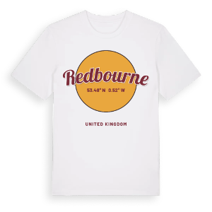 Redbourne cirkel t-shirt – ekologisk bomull t-shirt från Pinshirt