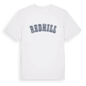 Redhill college t-shirt – ekologisk bomull t-shirt från Pinshirt