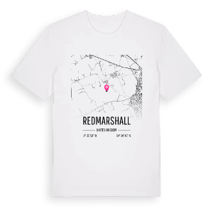 Redmarshall karta t-shirt – ekologisk bomull t-shirt från Pinshirt