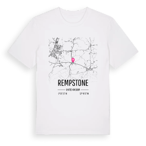 Rempstone karta t-shirt – ekologisk bomull t-shirt från Pinshirt