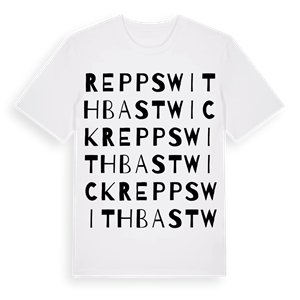 Repps with Bastwick ordlek t-shirt – ekologisk bomull t-shirt från Pinshirt
