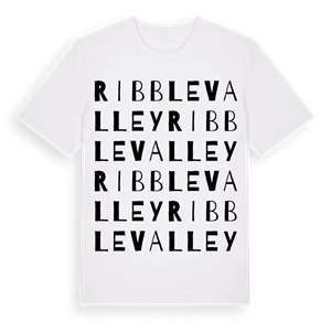 Ribble Valley ordlek t-shirt – ekologisk bomull t-shirt från Pinshirt