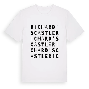 Richard's Castle ordlek t-shirt – ekologisk bomull t-shirt från Pinshirt
