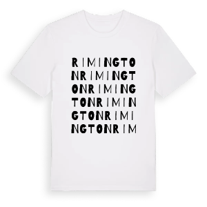 Rimington ordlek t-shirt – ekologisk bomull t-shirt från Pinshirt