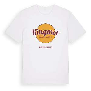 Ringmer cirkel t-shirt – ekologisk bomull t-shirt från Pinshirt