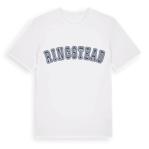 Ringstead college t-shirt – ekologisk bomull t-shirt från Pinshirt