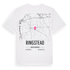 Ringstead karta t-shirt – ekologisk bomull t-shirt från Pinshirt