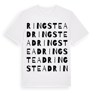 Ringstead ordlek t-shirt – ekologisk bomull t-shirt från Pinshirt