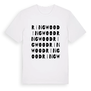 Ringwood ordlek t-shirt – ekologisk bomull t-shirt från Pinshirt