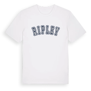 Ripley college t-shirt – ekologisk bomull t-shirt från Pinshirt