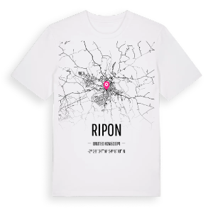 Ripon karta t-shirt – ekologisk bomull t-shirt från Pinshirt
