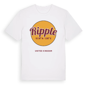 Ripple cirkel t-shirt – ekologisk bomull t-shirt från Pinshirt