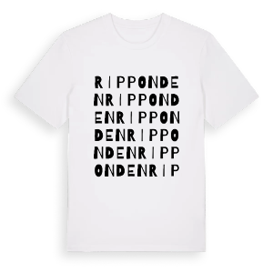 Ripponden ordlek t-shirt – ekologisk bomull t-shirt från Pinshirt