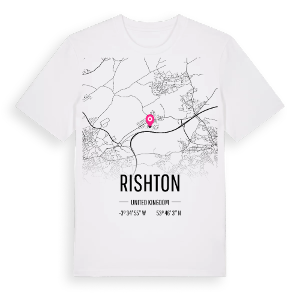 Rishton karta t-shirt – ekologisk bomull t-shirt från Pinshirt