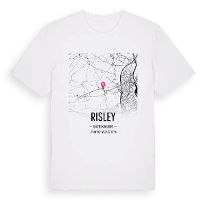 Risley karta t-shirt – ekologisk bomull t-shirt från Pinshirt