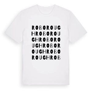 Roborough ordlek t-shirt – ekologisk bomull t-shirt från Pinshirt