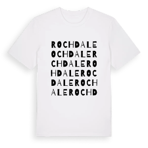 Rochdale ordlek t-shirt – ekologisk bomull t-shirt från Pinshirt
