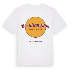 Rockhampton cirkel t-shirt – ekologisk bomull t-shirt från Pinshirt