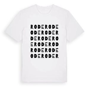 Rode ordlek t-shirt – ekologisk bomull t-shirt från Pinshirt