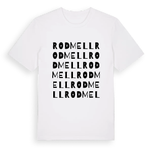 Rodmell ordlek t-shirt – ekologisk bomull t-shirt från Pinshirt