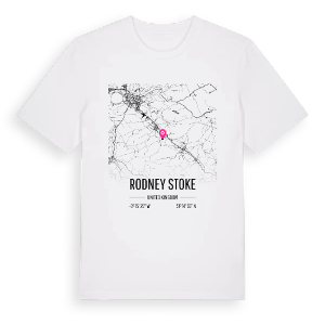 Rodney Stoke karta t-shirt – ekologisk bomull t-shirt från Pinshirt