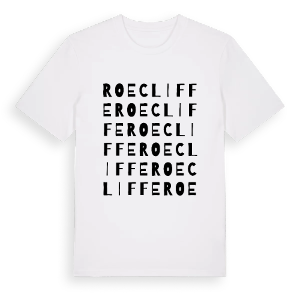 Roecliffe ordlek t-shirt – ekologisk bomull t-shirt från Pinshirt