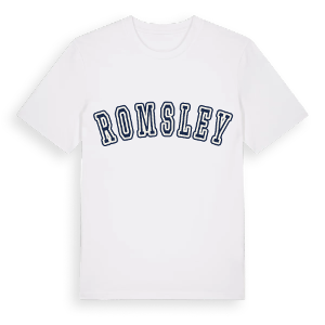 Romsley college t-shirt – ekologisk bomull t-shirt från Pinshirt