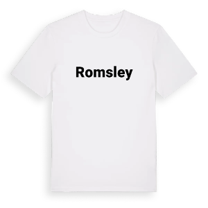 Romsley fetstil t-shirt – ekologisk bomull t-shirt från Pinshirt