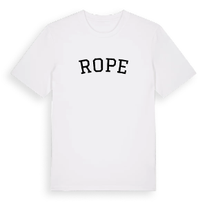 Rope böjd t-shirt – ekologisk bomull t-shirt från Pinshirt