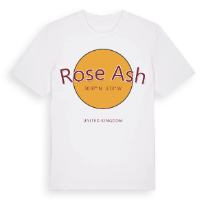 Rose Ash cirkel t-shirt – ekologisk bomull t-shirt från Pinshirt