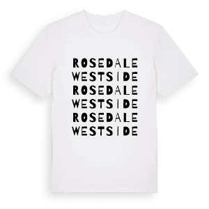 Rosedale West Side ordlek t-shirt – ekologisk bomull t-shirt från Pinshirt