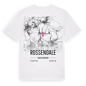 Rossendale karta t-shirt – ekologisk bomull t-shirt från Pinshirt