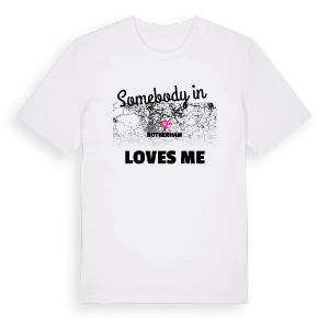 Någon i Rotherham älskar mig t-shirt – ekologisk bomull t-shirt från Pinshirt